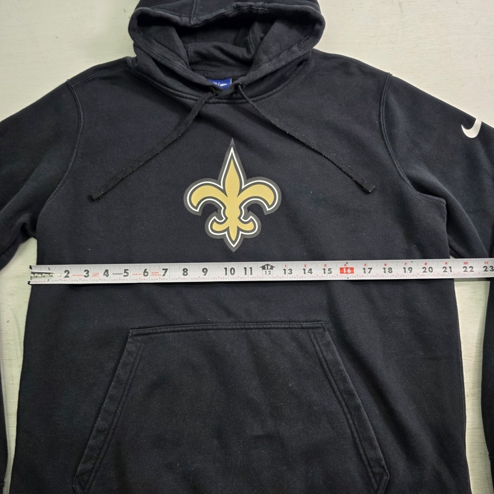 Nike‎ Blue Tag New Orleans Saints NFL Logo Pullover Hoodie Sweatshirt Men's Sz L - Picture 7 of 8